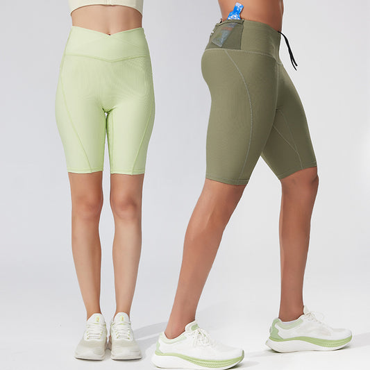 High Elastic Multi-pocket Compression Shorts